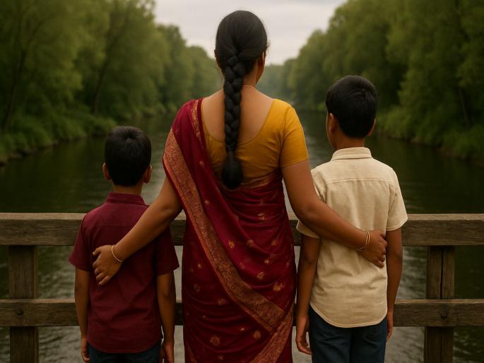 A woman jumped into a river with two toddlers in Barabanki, Uttar Pradesh | २ मुलांना घेऊन आईनं मारली नदीत उडी; पतीच्या निधनानंतर दीराशी केले होते लग्न, मात्र...