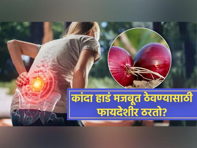 Nutrition expert shares onion can make bones stronger and keep fractures away | पन्नाशीनंतरही हाडं मजबूत ठेवायची असतील तर कांदा ठरेल फायदेशीर, डॉक्टरांनी सांगितलं कसा...
