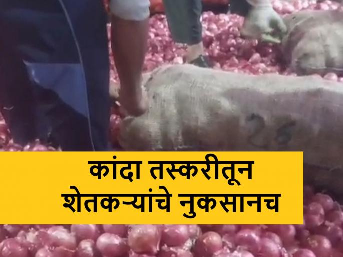 'Smuggling' of onions via potatos and oranges shipment due to onion export ban | निर्यातबंदीमुळे बटाटे, द्राक्ष, संत्र्याआड कांद्याची ‘स्मगलिंग’ 'Smuggling' of onions via potatos and oranges shipment due to onion export ban | निर्यातबंदीमुळे बटाटे, द्राक्ष, संत्र्याआड कांद्याची ‘स्मगलिंग’