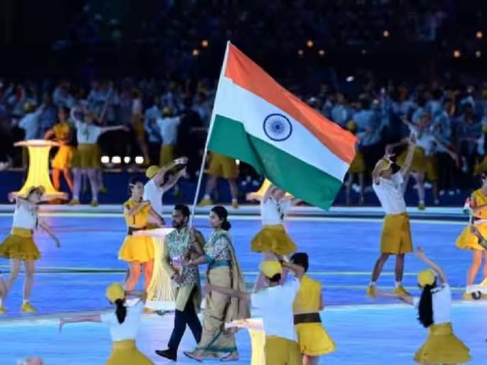 Opening ceremony of Asian Games 2023 has been held and Harmanpreet Singh and Lovlina Borgohain led India  | सबसे आगे होंगे हिंदुस्तानी...! आशियाई क्रीडा स्पर्धेची रंगतदार सुरुवात; चीनमध्ये खेळाडूंचा मेळावा  Opening ceremony of Asian Games 2023 has been held and Harmanpreet Singh and Lovlina Borgohain led India  | सबसे आगे होंगे हिंदुस्तानी...! आशियाई क्रीडा स्पर्धेची रंगतदार सुरुवात; चीनमध्ये खेळाडूंचा मेळावा