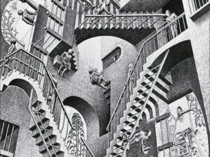 Optical illusion : Which way are the stairs going only genius can tell the correct answer | Optical Illusion: हा फोटो पाहून अनेकांचं डोकं चक्रावलं, त्यांना लागला नाही पायऱ्यांचा काही मेळ.... Optical illusion : Which way are the stairs going only genius can tell the correct answer | Optical Illusion: हा फोटो पाहून अनेकांचं डोकं चक्रावलं, त्यांना लागला नाही पायऱ्यांचा काही मेळ....