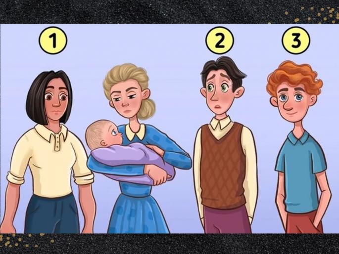 optical illusion who is the real father of kid answer in 7 seconds will be called super genius | Optical Illusion : शोधून दाखवाच! मुलाचा खरा बाप कोण?, चित्र पाहून 7 सेकंदात सांगा; शोधेल तो ठरेल सुपर जीनियस optical illusion who is the real father of kid answer in 7 seconds will be called super genius | Optical Illusion : शोधून दाखवाच! मुलाचा खरा बाप कोण?, चित्र पाहून 7 सेकंदात सांगा; शोधेल तो ठरेल सुपर जीनियस