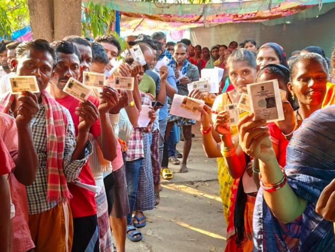 54.85% voting in first phase in Maharashtra; What is the situation in the remaining 20 states? Where most voting Loksabha Election 2024 | महाराष्ट्रात पहिल्या टप्प्यात 54.85% मतदान; उर्वरित २० राज्यांची परिस्थिती काय? कुठे सर्वाधिक...  54.85% voting in first phase in Maharashtra; What is the situation in the remaining 20 states? Where most voting Loksabha Election 2024 | महाराष्ट्रात पहिल्या टप्प्यात 54.85% मतदान; उर्वरित २० राज्यांची परिस्थिती काय? कुठे सर्वाधिक...