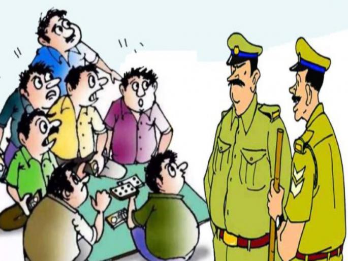 Raid on gambling den in Dehugaon, Pimpri; 82,000 items confiscated | पिंपरीतील देहूगावात जुगार अड्ड्यावर छापा; ८२ हजारांचा मुद्देमाल जप्त Raid on gambling den in Dehugaon, Pimpri; 82,000 items confiscated | पिंपरीतील देहूगावात जुगार अड्ड्यावर छापा; ८२ हजारांचा मुद्देमाल जप्त
