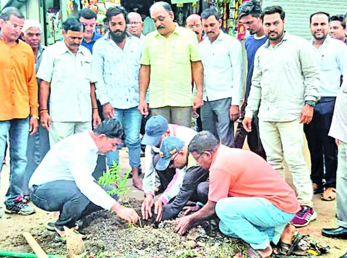 Youth planted 2 trees in Panchora | पाचोरा येथे युवकांनी केले ३०० वृक्षांचे रोपण Youth planted 2 trees in Panchora | पाचोरा येथे युवकांनी केले ३०० वृक्षांचे रोपण