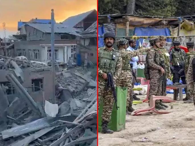 Pahalgam Terror Attack: Army's big action! Houses of two more terrorists demolished with explosives | Pahalgam Terror Attack: लष्कराची मोठी कारवाई! आणखी दोन दहशतवाद्यांची घरे स्फोटके लावून पाडली Pahalgam Terror Attack: Army's big action! Houses of two more terrorists demolished with explosives | Pahalgam Terror Attack: लष्कराची मोठी कारवाई! आणखी दोन दहशतवाद्यांची घरे स्फोटके लावून पाडली