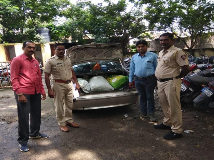 quintals of Gutkha seized via Shegaon in Paithan | पैठणमध्ये शेवगावमार्गे येणारा सव्वा क्विंटल गुटखा जप्त quintals of Gutkha seized via Shegaon in Paithan | पैठणमध्ये शेवगावमार्गे येणारा सव्वा क्विंटल गुटखा जप्त