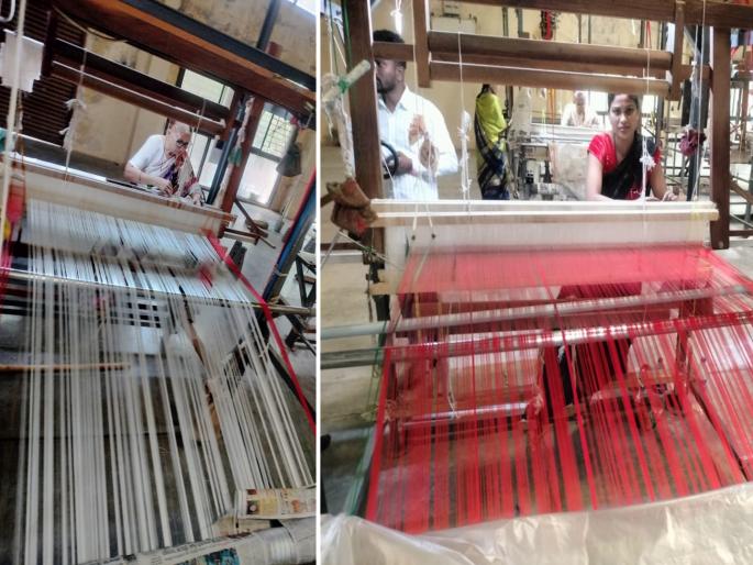 silk thread and gold plating for saree; 'Paithani Saree' of the city of the ancient Shalivahana king demands across world | साडीत रेशीम धागा अन् सोनेरी मुलामा; शालिवाहन राजाच्या नगरीची ‘पैठणी’ गेली सातासमुद्रापार silk thread and gold plating for saree; 'Paithani Saree' of the city of the ancient Shalivahana king demands across world | साडीत रेशीम धागा अन् सोनेरी मुलामा; शालिवाहन राजाच्या नगरीची ‘पैठणी’ गेली सातासमुद्रापार