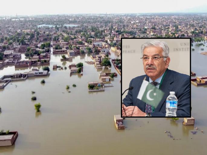 Pakistan Floods: 'Bodies were flowing because India released water', says Pakistani minister khawaja asif | 'भारताने पाणी सोडले म्हणून मृतदेह वाहत आले...', पाकिस्तानी मंत्र्याने पुन्हा गरळ ओकली Pakistan Floods: 'Bodies were flowing because India released water', says Pakistani minister khawaja asif | 'भारताने पाणी सोडले म्हणून मृतदेह वाहत आले...', पाकिस्तानी मंत्र्याने पुन्हा गरळ ओकली