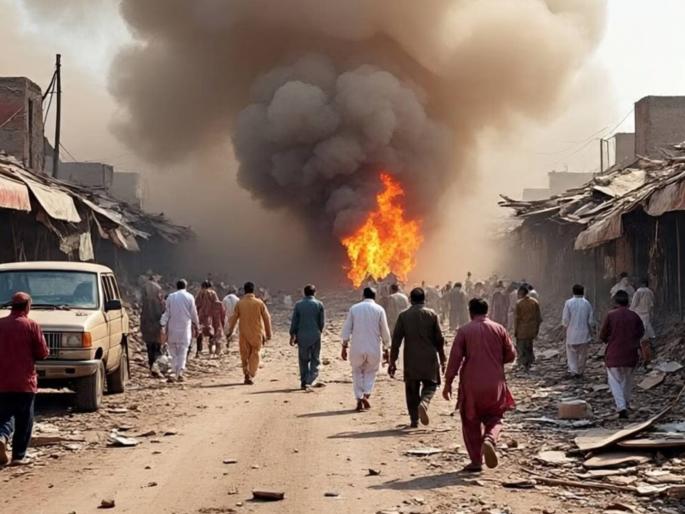 Attack on Pakistani paramilitary base, bomb blast; three killed | पाकिस्तानी निमलष्करी दलाच्या तळावर हल्ला, बॉम्बस्फोट; तीन जण ठार