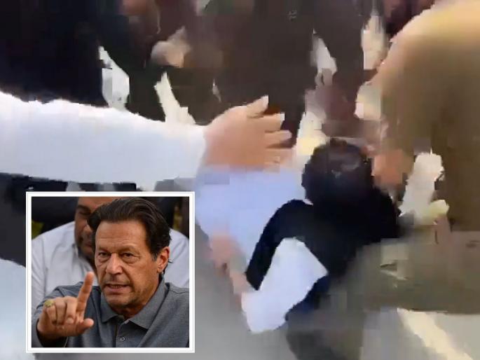 Huge uproar in Pakistan! Khyber-Pakhtunkhwa Chief Minister beaten by police; Imran Khan death case... | पाकिस्तानात जोरदार राडा! खैबर-पख्तूनख्वाच्या मुख्यमंत्र्यांना पोलिसांनी लाथा-बुक्क्यांनी मारले; इम्रान खान मृत्यू प्रकरण... Huge uproar in Pakistan! Khyber-Pakhtunkhwa Chief Minister beaten by police; Imran Khan death case... | पाकिस्तानात जोरदार राडा! खैबर-पख्तूनख्वाच्या मुख्यमंत्र्यांना पोलिसांनी लाथा-बुक्क्यांनी मारले; इम्रान खान मृत्यू प्रकरण...