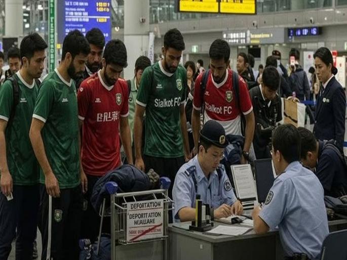 Many 'footballers' from Pakistan are now going abroad, Pakistani 'players' arrested in Japan | पाकिस्तानी ‘खेळाडूंना’ जपानमध्ये अटक; परदेशात जाण्यासाठी वापरला वेगळाच अन् अफलातून फंडा Many 'footballers' from Pakistan are now going abroad, Pakistani 'players' arrested in Japan | पाकिस्तानी ‘खेळाडूंना’ जपानमध्ये अटक; परदेशात जाण्यासाठी वापरला वेगळाच अन् अफलातून फंडा