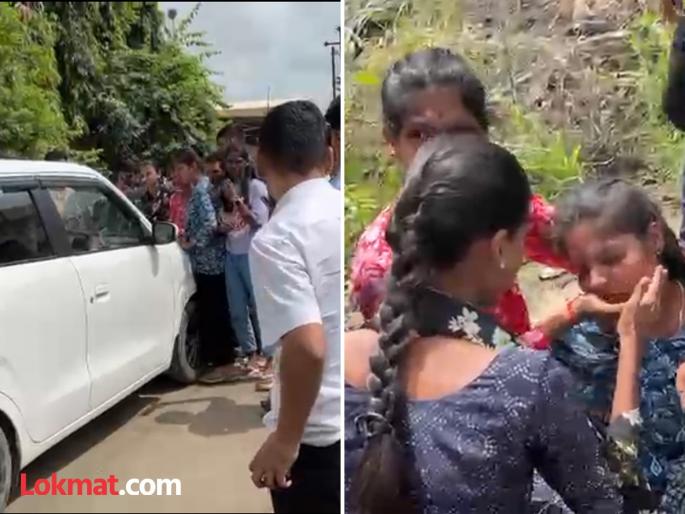 Palghar: Workers stopped the car, the angry owner immediately attacked her; Why did the matter escalate? | Palghar Video : कामगारांनी कार अडवली, संतापलेल्या मालकिणीने थेट अंगावरच घातली; प्रकरण का चिघळलं? Palghar: Workers stopped the car, the angry owner immediately attacked her; Why did the matter escalate? | Palghar Video : कामगारांनी कार अडवली, संतापलेल्या मालकिणीने थेट अंगावरच घातली; प्रकरण का चिघळलं?