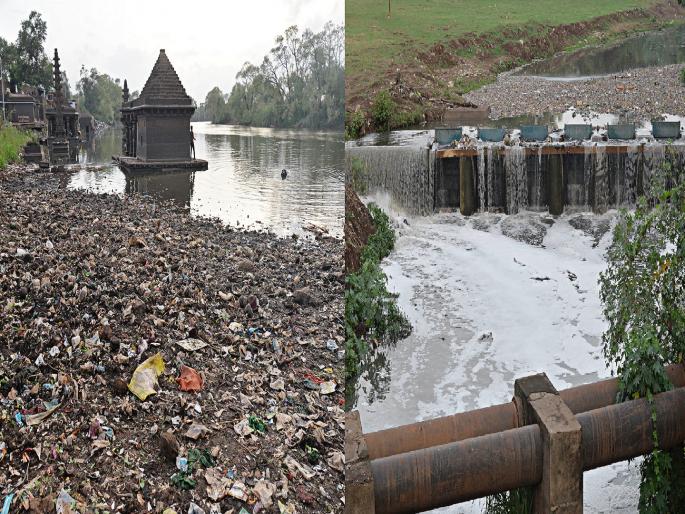 30 MLD sewage from Kolhapur directly into Panchganga river | कोल्हापुरातील पंचगंगेची प्रदूषणमुक्ती केव्हा..?; ३० एमएलडी सांडपाणी थेट नदीत  30 MLD sewage from Kolhapur directly into Panchganga river | कोल्हापुरातील पंचगंगेची प्रदूषणमुक्ती केव्हा..?; ३० एमएलडी सांडपाणी थेट नदीत