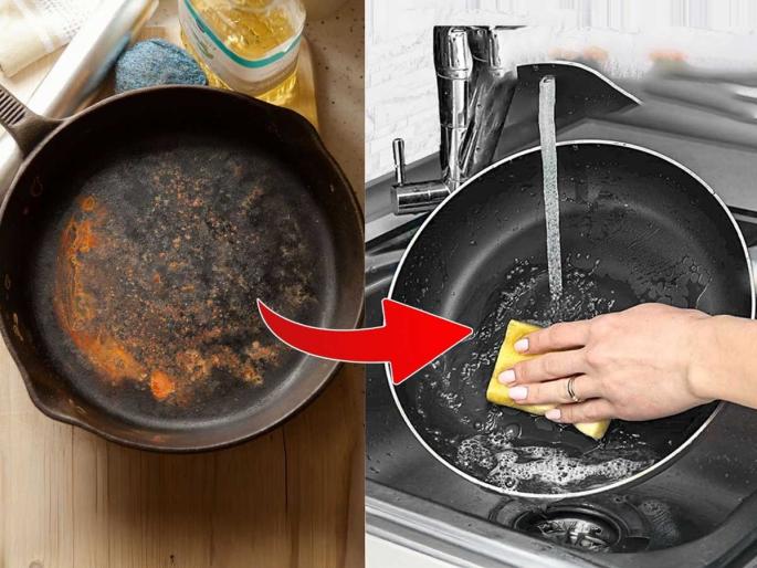 Tava saf karnyache gharguti upay Kalakutt tava clean karne ki trick Lokhandi tava clean tips marathi Tavyavaril telkat thar kasa kadhava How to clean burnt iron tawa at home | तवा काळाकुट्ट झाला- तेलकट थर निघत नाही? २ रुपयांचा सोपा उपाय - तवा चमकेल आरशासारखा लखलखीत Tava saf karnyache gharguti upay Kalakutt tava clean karne ki trick Lokhandi tava clean tips marathi Tavyavaril telkat thar kasa kadhava How to clean burnt iron tawa at home | तवा काळाकुट्ट झाला- तेलकट थर निघत नाही? २ रुपयांचा सोपा उपाय - तवा चमकेल आरशासारखा लखलखीत