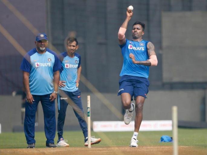 While not in the team, Hardik Pandya is practicing with the Indian team. | संघात नसतानाही हार्दिक पंड्या करतोय भारतीय टीमबरोबर सराव, हे घ्या पुरावे...