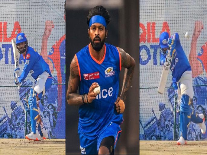 IPL Bumrah Batting Video: Fours-Sixes; Netizens trolled Pandya after seeing Bumrah's batting | Video: चौकार-षटकार...; बुमराहची फलंदाजी पाहून नेटकऱ्यांनी पांड्याला केले ट्रोल