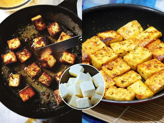Paneer sticks to the pan while frying? try these 5 tricks , make tasty paneer recipes | पनीर परतताना कढईला चिकटते-करपते? ५ युक्त्या- न चिकटता सुंदर सोनेरी होईल पनीर-भाजीही चविष्ट