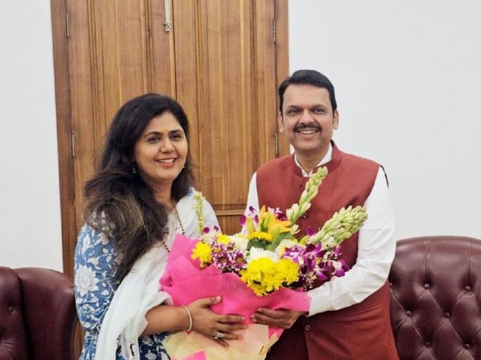 Pankaja Munde met Chief Minister Devendra Fadnavis and demanded for Marathwada | पंकजा मुंडेंनी घेतली मुख्यमंत्री देवेंद्र फडणवीसांची भेट; मराठवाड्यासाठी केल्या 'या' मागण्या... Pankaja Munde met Chief Minister Devendra Fadnavis and demanded for Marathwada | पंकजा मुंडेंनी घेतली मुख्यमंत्री देवेंद्र फडणवीसांची भेट; मराठवाड्यासाठी केल्या 'या' मागण्या...