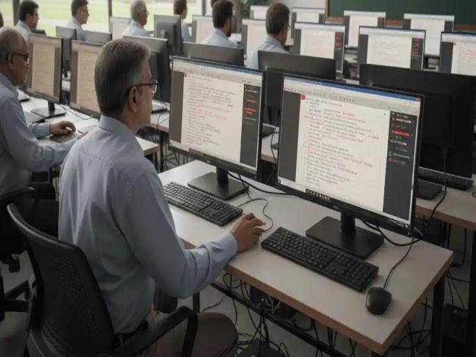 Instead of giving the answer sheets of class 10th and 12th to the teachers, they will be checked on the computer screen. | दहावी बारावीच्या उत्तरपत्रिका शिक्षकांना देण्याऐवजी संगणकाच्या स्क्रीनवर तपासणार Instead of giving the answer sheets of class 10th and 12th to the teachers, they will be checked on the computer screen. | दहावी बारावीच्या उत्तरपत्रिका शिक्षकांना देण्याऐवजी संगणकाच्या स्क्रीनवर तपासणार