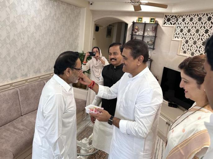 Praful Patel met Nawab Malik after Supriya Sule ncp split; malik with whom Ajit pawar or Sharad pawar? said... | सुप्रिया सुळेंनंतर नवाब मलिकांची प्रफुल्ल पटेलांनी घेतली भेट; कोणासोबत जाणार? म्हणाले... Praful Patel met Nawab Malik after Supriya Sule ncp split; malik with whom Ajit pawar or Sharad pawar? said... | सुप्रिया सुळेंनंतर नवाब मलिकांची प्रफुल्ल पटेलांनी घेतली भेट; कोणासोबत जाणार? म्हणाले...