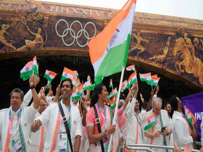 Paris Olympics Opening Ceremony 2024 PV Sindhu Sharat led India | पॅरिस ऑलिम्पिकची रंगतदार सुरुवात; ४ तासांच्या सोहळ्यात सिंधू-अचंता यांनी केले भारताचे नेतृत्व Paris Olympics Opening Ceremony 2024 PV Sindhu Sharat led India | पॅरिस ऑलिम्पिकची रंगतदार सुरुवात; ४ तासांच्या सोहळ्यात सिंधू-अचंता यांनी केले भारताचे नेतृत्व