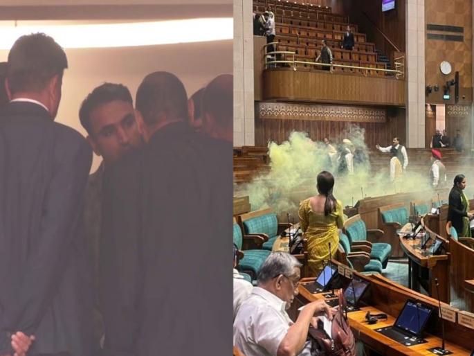 Lok Sabha Secretariat suspends seven personnel for yesterday's security lapse incident | लोकसभा सचिवालयाकडून ८ कर्मचारी निलंबित; सुरक्षेतल्या चुकीबद्दल केली कारवाई Lok Sabha Secretariat suspends seven personnel for yesterday's security lapse incident | लोकसभा सचिवालयाकडून ८ कर्मचारी निलंबित; सुरक्षेतल्या चुकीबद्दल केली कारवाई