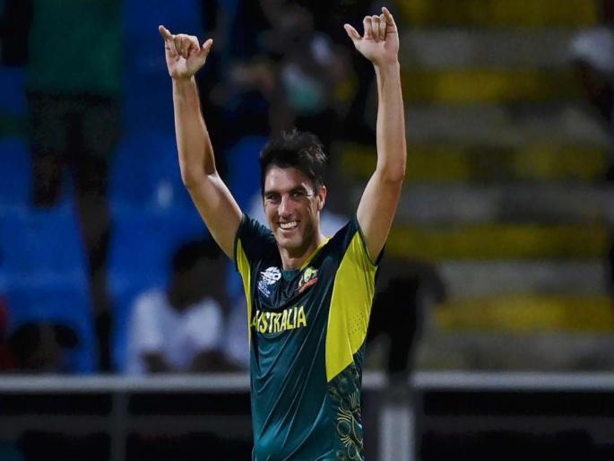 T20 World Cup 2024 AUS vs AFG Pat Cummins hattrick video Australia's Pat Cummins took a hat-trick for the second match in a row | AUS vs AFG : Pat Cummins ची सलग दुसऱ्या सामन्यात हॅटट्रिक; पाहा ते ३ अप्रतिम चेंडू, Video