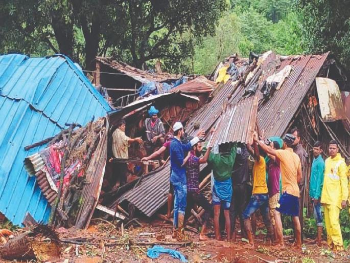 As many as 42 villages in Patan taluka Satara district were hit by landslides on July 22 last year due to heavy rains | डोंगर बनला काळ, मोडून पडला संसार!; पाटण तालुक्यातील भूस्खलनाच्या भयानक आठवणी As many as 42 villages in Patan taluka Satara district were hit by landslides on July 22 last year due to heavy rains | डोंगर बनला काळ, मोडून पडला संसार!; पाटण तालुक्यातील भूस्खलनाच्या भयानक आठवणी