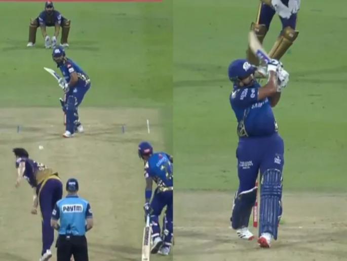 Rohit Sharma punishes IPL's most expensive bowler Pat Cummins with 2 sixes in an over - Video | IPL 2020तील महागड्या गोलंदाजाचा रोहित शर्मानं केला पालापाचोळा; पाहा कसे खणखणीत षटकार खेचले