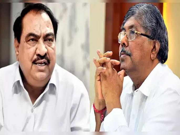 eknath khadse will not leave party says bjp leader chandrakant patil | चंद्रकांत पाटील म्हणतात, खडसेंनी आमच्या दोन थोबाडीत मारल्या तरी हरकत नाही; पण... eknath khadse will not leave party says bjp leader chandrakant patil | चंद्रकांत पाटील म्हणतात, खडसेंनी आमच्या दोन थोबाडीत मारल्या तरी हरकत नाही; पण...