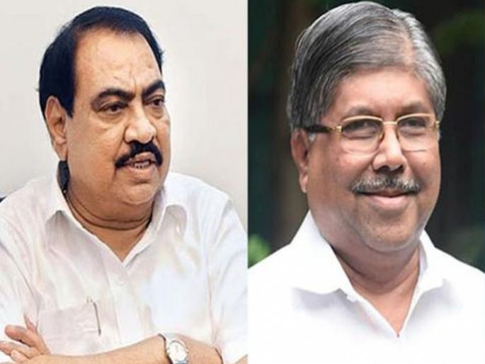 eknath khadse will not leave party says bjp leader chandrakant patil | नाराज एकनाथ खडसे भाजप सोडणार, राष्ट्रवादीत जाणार?; चंद्रकांत पाटील म्हणतात... eknath khadse will not leave party says bjp leader chandrakant patil | नाराज एकनाथ खडसे भाजप सोडणार, राष्ट्रवादीत जाणार?; चंद्रकांत पाटील म्हणतात...