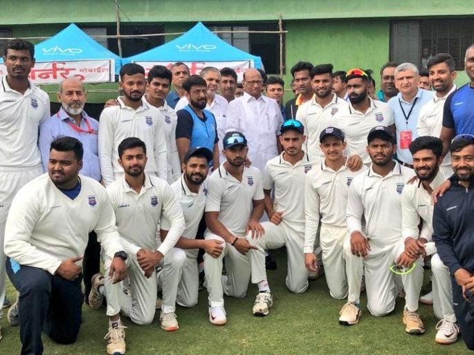 Ranji cricket match played in Baramati in the presence of Sharad Pawar, important steps have been taken | शरद पवारांच्या उपस्थितीत बारामतीमध्ये रंगला क्रिकेटचा सामना, उचलले गेले 'हे' महत्वाचे पाऊल