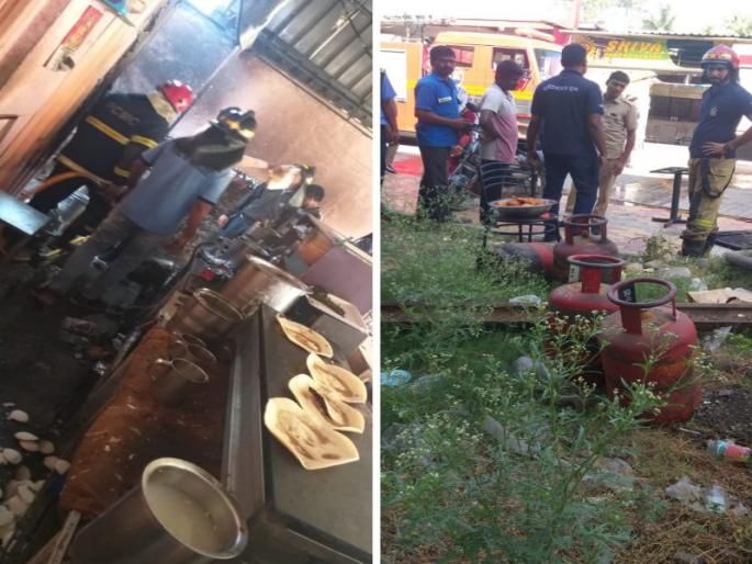 Cylinder explosion at Snacks Center in Pimpri Chinchwad Both injured | Pimpri Chinchwad: चिंचवडमधील स्नॅक्स सेंटरमध्ये सिलिंडरचा स्फोट; दोघे जखमी Cylinder explosion at Snacks Center in Pimpri Chinchwad Both injured | Pimpri Chinchwad: चिंचवडमधील स्नॅक्स सेंटरमध्ये सिलिंडरचा स्फोट; दोघे जखमी