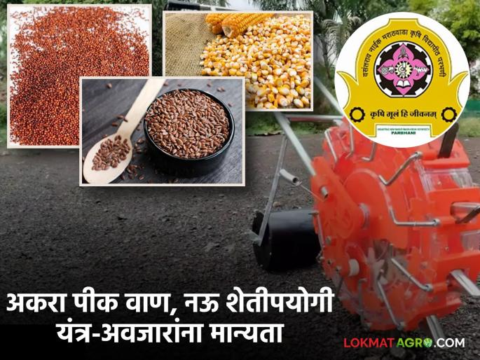Parbhani Agricultural University approves 11 crop varieties, 9 agricultural machinery and implements, read in detail |  परभणी कृषी विद्यापीठाच्या 11 पीक वाण, 9 शेतीपयोगी यंत्र-अवजारांना मान्यता, वाचा सविस्तर 