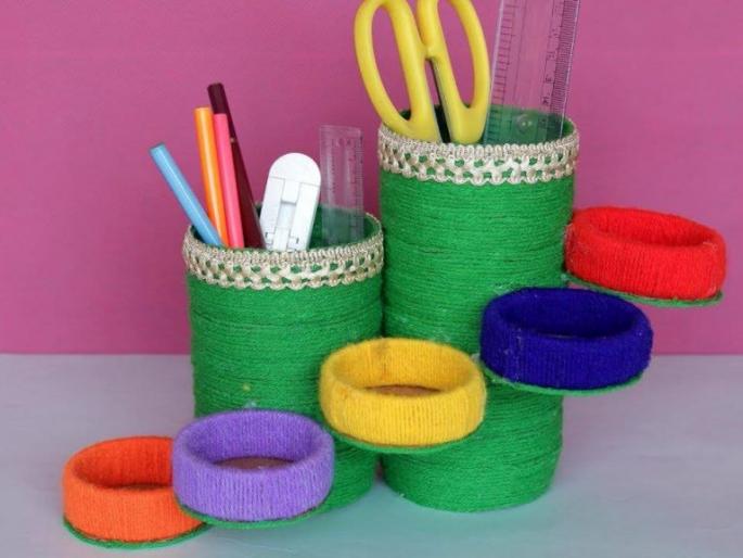 lockdown -Diy- make bangles pen stand- stay at home- kids activity | जुन्या बांगड्या खूप असतील ना घरात? - चला, आज त्यांची गंमत करू!