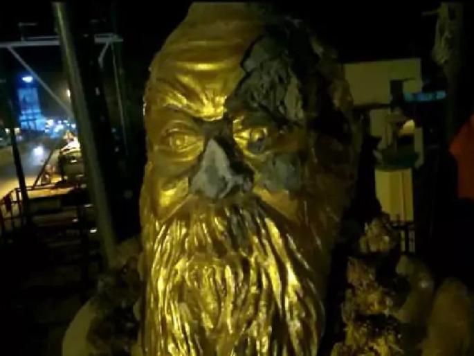Deviation of the statue of Periyar in Tamilnadu | तामिळनाडूमध्ये पेरियार यांच्या पुतळ्याची मोडतोड 