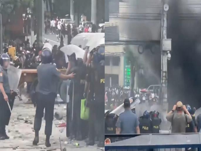 After Nepal, now protests against the government in the Philippines too; Thousands of people gathered on streets | नेपाळनंतर आता फिलीपिन्समध्येही सरकारविरुद्ध निदर्शने; हजारो लोक रस्त्यावर उतरले, कारण काय? After Nepal, now protests against the government in the Philippines too; Thousands of people gathered on streets | नेपाळनंतर आता फिलीपिन्समध्येही सरकारविरुद्ध निदर्शने; हजारो लोक रस्त्यावर उतरले, कारण काय?