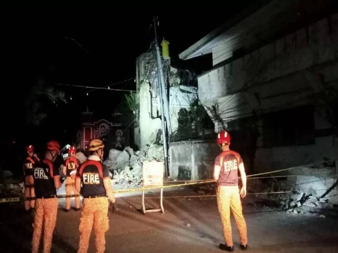 Earthquake hits Philippines, 22 dead; many buildings collapse | फिलीपिन्समध्ये भूकंपाचा धक्का, २२ जणांचा मृत्यू; अनेक इमारती कोसळल्या
