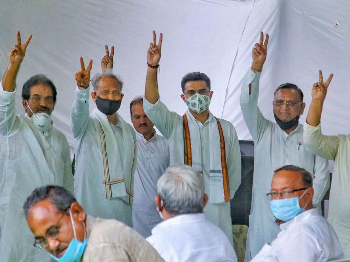 Rajasthan: Ashok Gehlot led Rajasthan Government wins vote of confidence in the State Assembly | Rajasthan Political Crisis: राजस्थानात काँग्रेसचाच 'आवाssज'; अशोक गहलोत सरकारने 'विश्वास' जिंकला! Rajasthan: Ashok Gehlot led Rajasthan Government wins vote of confidence in the State Assembly | Rajasthan Political Crisis: राजस्थानात काँग्रेसचाच 'आवाssज'; अशोक गहलोत सरकारने 'विश्वास' जिंकला!