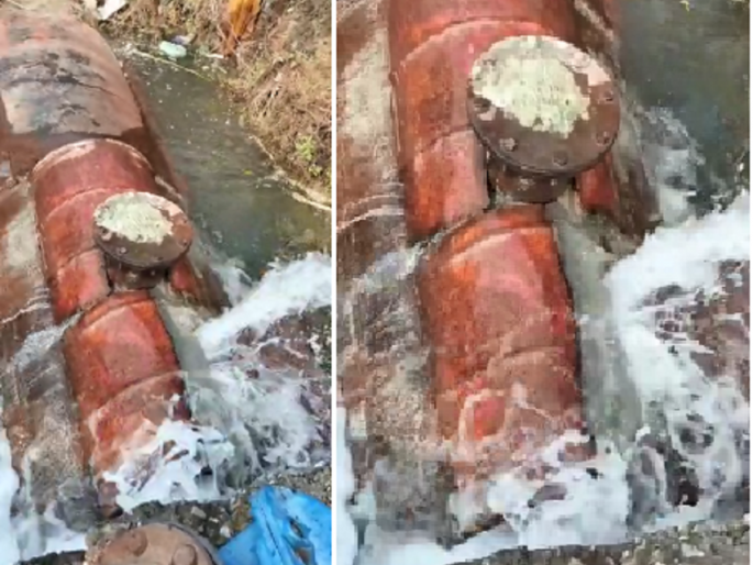 Water play in Chhatrapati Sambhajinagar; Water channel closed for nine days reopens and bursts after 11 hours | छत्रपती संभाजीनगरात पाण्याचा खेळ;९ दिवसांपासून बंद जलवाहिनी सुरू अन् ११ तासानंतर फुटली Water play in Chhatrapati Sambhajinagar; Water channel closed for nine days reopens and bursts after 11 hours | छत्रपती संभाजीनगरात पाण्याचा खेळ;९ दिवसांपासून बंद जलवाहिनी सुरू अन् ११ तासानंतर फुटली