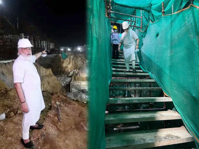congress criticised pm modi over sudden visit to central vista project in delhi | “अमेरिकेत फोटोशूट करता आले नाही म्हणून PM मोदींनी सेंट्रल व्हिस्टाला भेट दिली”; काँग्रेसचा टोला congress criticised pm modi over sudden visit to central vista project in delhi | “अमेरिकेत फोटोशूट करता आले नाही म्हणून PM मोदींनी सेंट्रल व्हिस्टाला भेट दिली”; काँग्रेसचा टोला