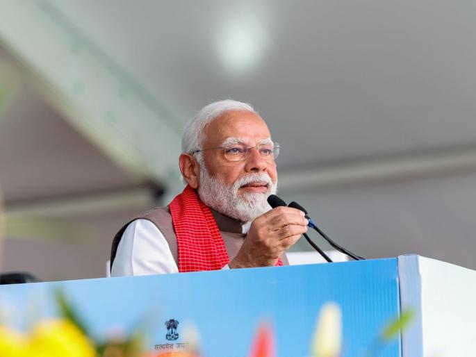 development of the state is modi guarantee said pm in goa visit | राज्याचा सर्वांगीण विकास हीच मोदींची गॅरंटी; पंतप्रधानांची घोषणा development of the state is modi guarantee said pm in goa visit | राज्याचा सर्वांगीण विकास हीच मोदींची गॅरंटी; पंतप्रधानांची घोषणा
