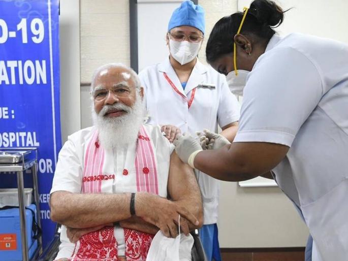 eci directs centre to remove pm modi photo from corona certificate in assembly election states | Narendra Modi News : कोरोना लस सर्टिफिकेटवरून पंतप्रधान मोदींचा फोटो हटवावा; निवडणूक आयोगाचे निर्देश eci directs centre to remove pm modi photo from corona certificate in assembly election states | Narendra Modi News : कोरोना लस सर्टिफिकेटवरून पंतप्रधान मोदींचा फोटो हटवावा; निवडणूक आयोगाचे निर्देश