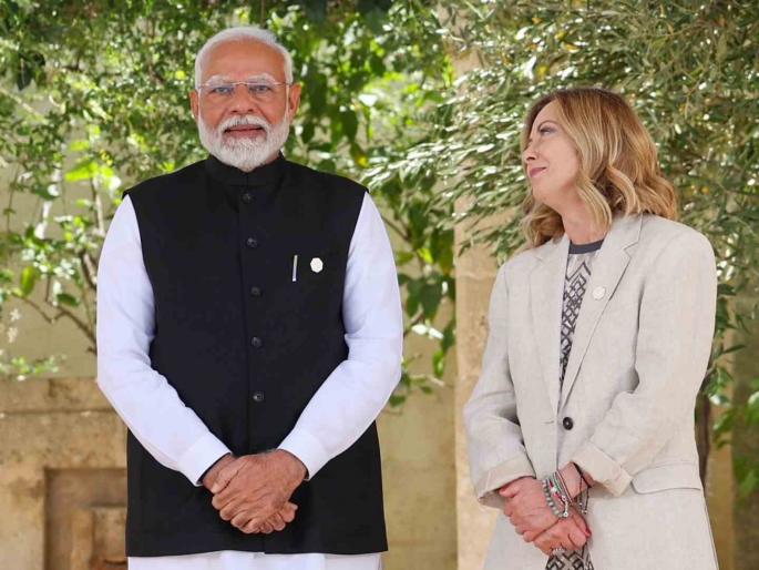Italian PM Giorgia Meloni welcomes Prime Minister Narendra Modi, watch the video | इटलीच्या PM जॉर्जिया मेलोनी यांनी पंतप्रधान नरेंद्र मोदींचे केले स्वागत, पाहा व्हिडीओ