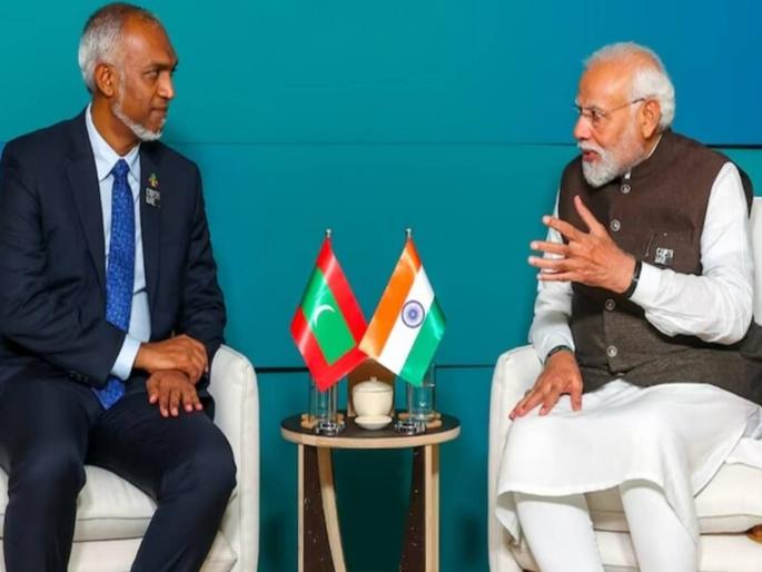 India's tough stance after PM Modi's controversial remarks, Maldives High Commissioner reaches Ministry of External Affairs to explain | पंतप्रधान मोदींवरील वादग्रस्त वक्तव्यानंतर भारताची कठोर भूमिका, मालदीवचे उच्चायुक्त स्पष्टीकरण देण्यासाठी परराष्ट्र मंत्रालयात पोहोचले India's tough stance after PM Modi's controversial remarks, Maldives High Commissioner reaches Ministry of External Affairs to explain | पंतप्रधान मोदींवरील वादग्रस्त वक्तव्यानंतर भारताची कठोर भूमिका, मालदीवचे उच्चायुक्त स्पष्टीकरण देण्यासाठी परराष्ट्र मंत्रालयात पोहोचले