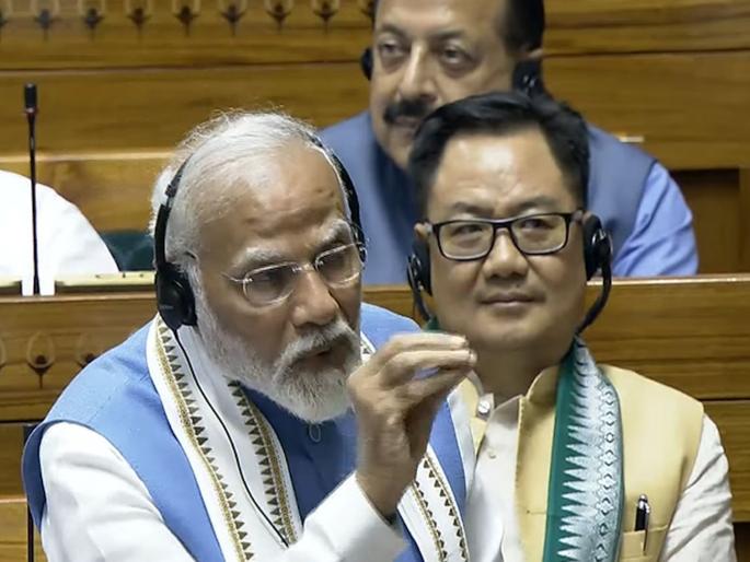 pm modi lok sabha speech This is now a parasitic Congress PM Narendra Modi's stormy lashing in the Lok Sabha | "ही आता परजीवी काँग्रेस; ज्याच्यासोबत असते त्यालाच...", पंतप्रधान मोदींची लोकसभेत तुफान फटकेबाजी pm modi lok sabha speech This is now a parasitic Congress PM Narendra Modi's stormy lashing in the Lok Sabha | "ही आता परजीवी काँग्रेस; ज्याच्यासोबत असते त्यालाच...", पंतप्रधान मोदींची लोकसभेत तुफान फटकेबाजी