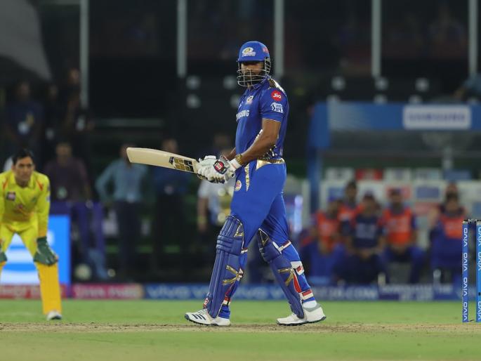 IPL 2019: Pollard did not behave well, exactly what happened see in this video ... | IPL 2019 : पोलार्ड हे वागणं बर नव्हं, नेमके काय घडले पाहा या व्हिडीओमध्ये...