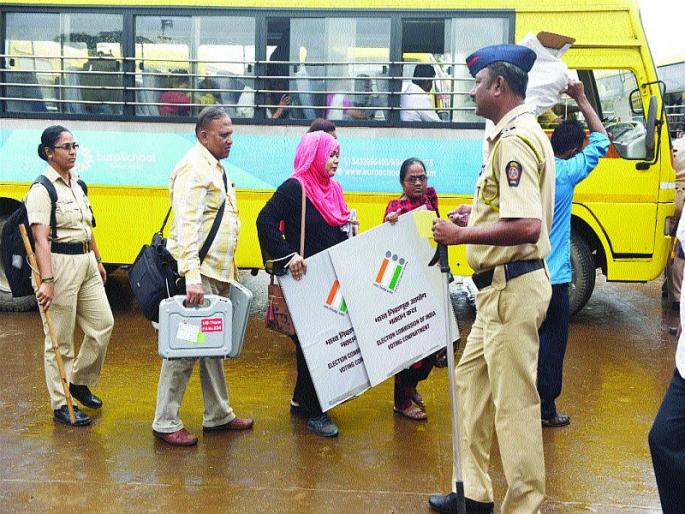 Border security also deployed additional pieces of state reserve force | Maharashtra Election 2019: जिल्ह्यात कडेकोट बंदोबस्त; सीमा सुरक्षा, राज्य राखीव दलाच्या अतिरिक्त तुकड्याही तैनात