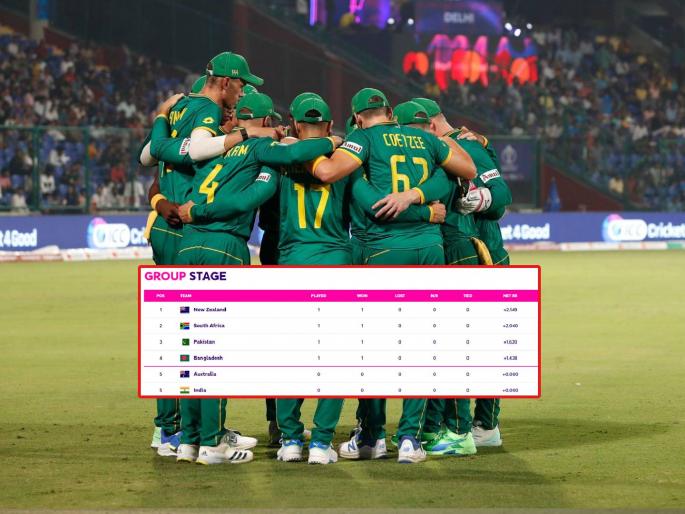 ICC ODI World Cup SA vs SL : SOUTH AFRICA DEFEATED SRI LANKA BY 102 RUNS, Move to number 2 on Point Table, Pakistan slip into 3rd, double challenge for india against australia  | CWC Point Table : विजय दक्षिण आफ्रिकेचा, फटका पाकिस्तानला! भारतासमोर उद्या असेल डबल चॅलेंज